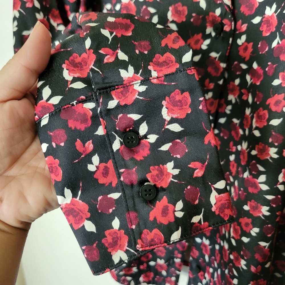 Something Navy Vintage Button Through Top - image 7